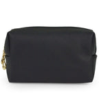 Trousse de Maquillage Octogonale Carrée en Cuir PU, Design Simple