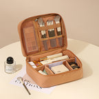 Trousse de maquillage portable en tissu Oxford avec séparateurs