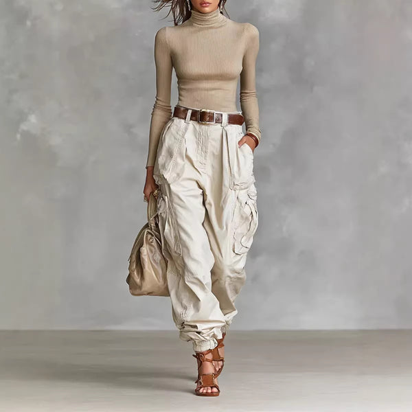 Pantalon décontracté à jambe large et coupe décontractée Niche pour femme