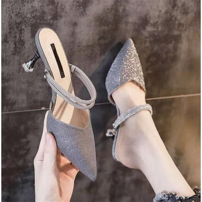 Sandales bout fermé femme à talons aiguilles Main Image