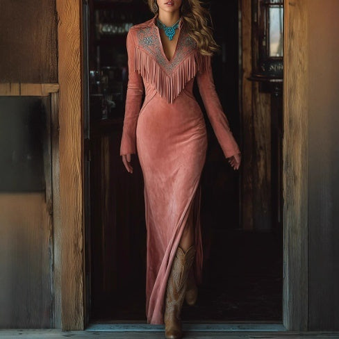 Nouvelle Robe longue Automne-Hiver Pour Femme Hover Image