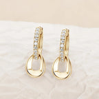 Instagram-style Long Tassel Moissanite Earrings For Women 925 Sterling Silver Ear Jewelry