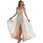 Robe de mariée ajustée asymétrique pour femme