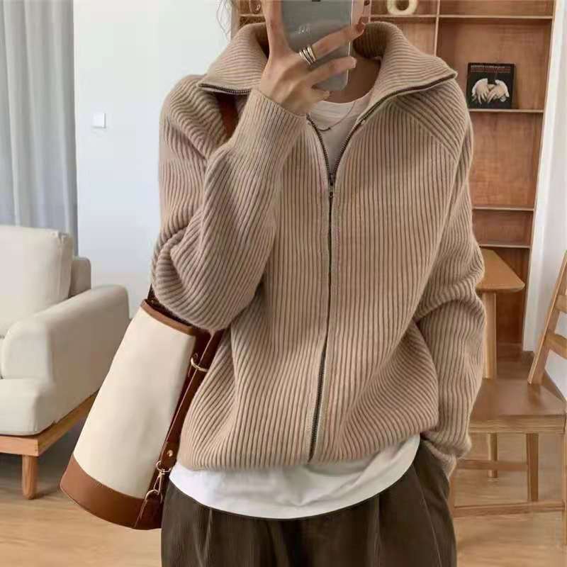 Pull à col roulé épais pour femme, polyvalent