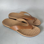 Chaussures d'été femme tongs basiques unies, sandales à lanières décontractées pour la plage
