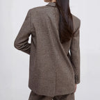 Elegant And Stylish Plaid Blazer For Women