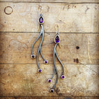Boucles d'oreilles tendance géométriques rondes rétro en zircon pour femme