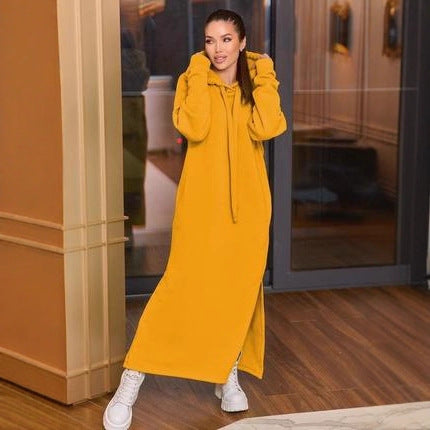 Robe décontractée femme en molleton doublé