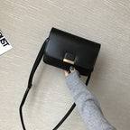New Style Oily Leather Simple Shoulder Messenger Bag For Women