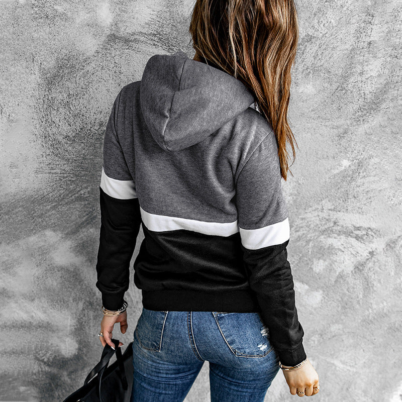 Pull Femme Automne et Hiver Couleur Unie Épissage