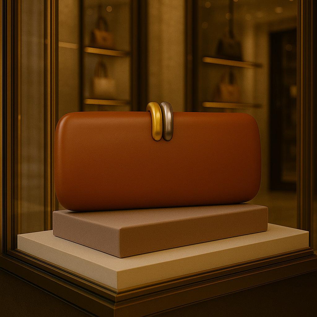 Sac de soirée à bandoulière en forme de pochette