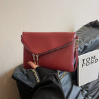 Nouveau Sac Femme à Bandoulière Unique avec Fermeture Éclair et Chaîne