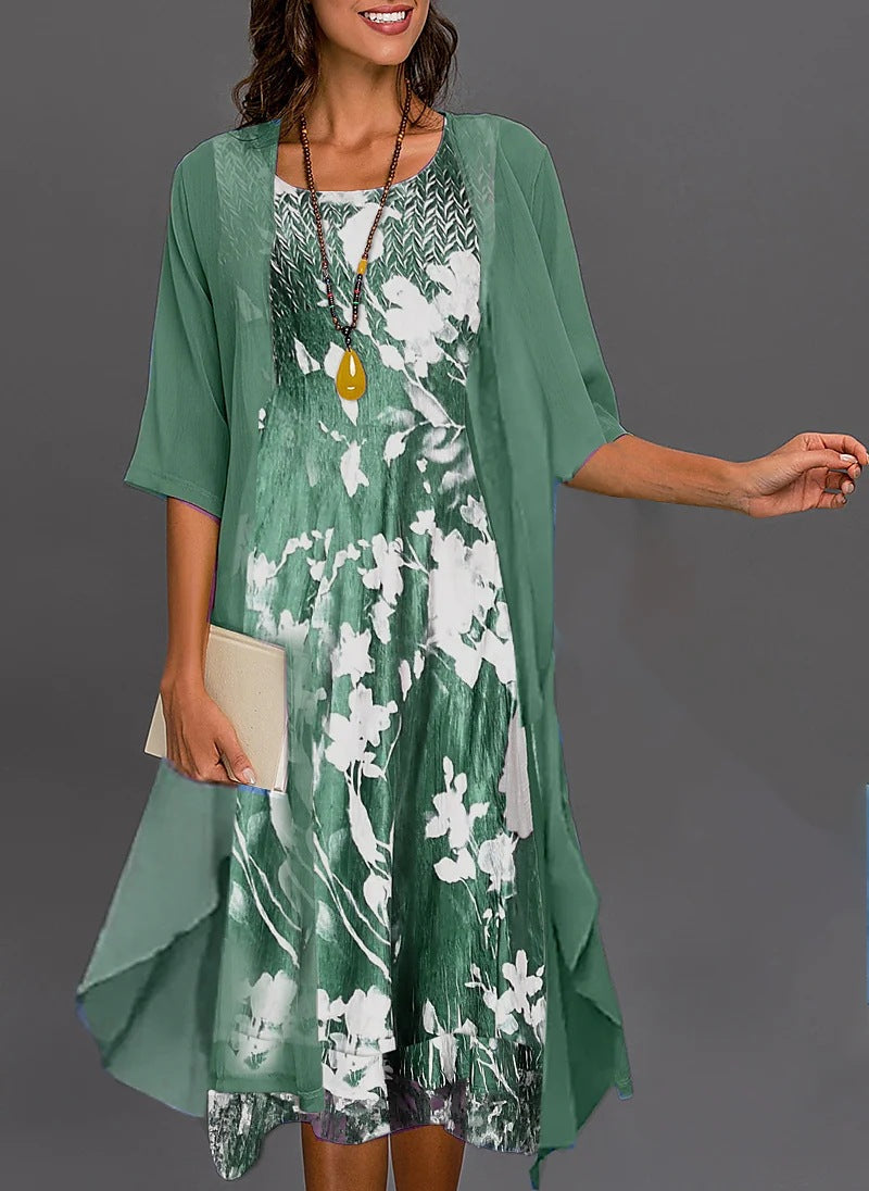 Ensemble deux pièces robe en mousseline d'été