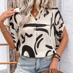 Chemise ample imprimée pour femme