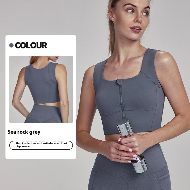 Sous-vêtements de sport Nude Feel, antichoc, soutien-gorge de sport haute intensité pour femmes