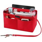 Femmes Ace Organisateur Sac à main Feutre Sac de voyage Insert Doublure Maquillage Trousse d'organisation