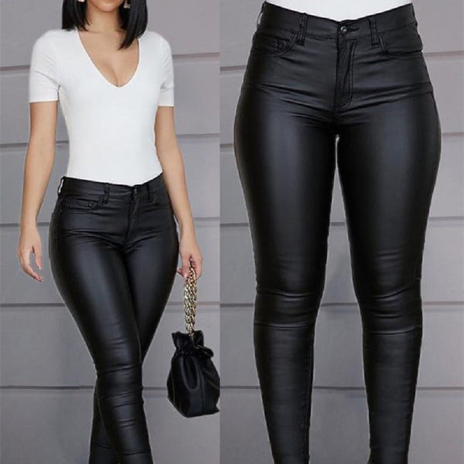 Pantalon décontracté et sexy de couleur unie pour femme Hover Image