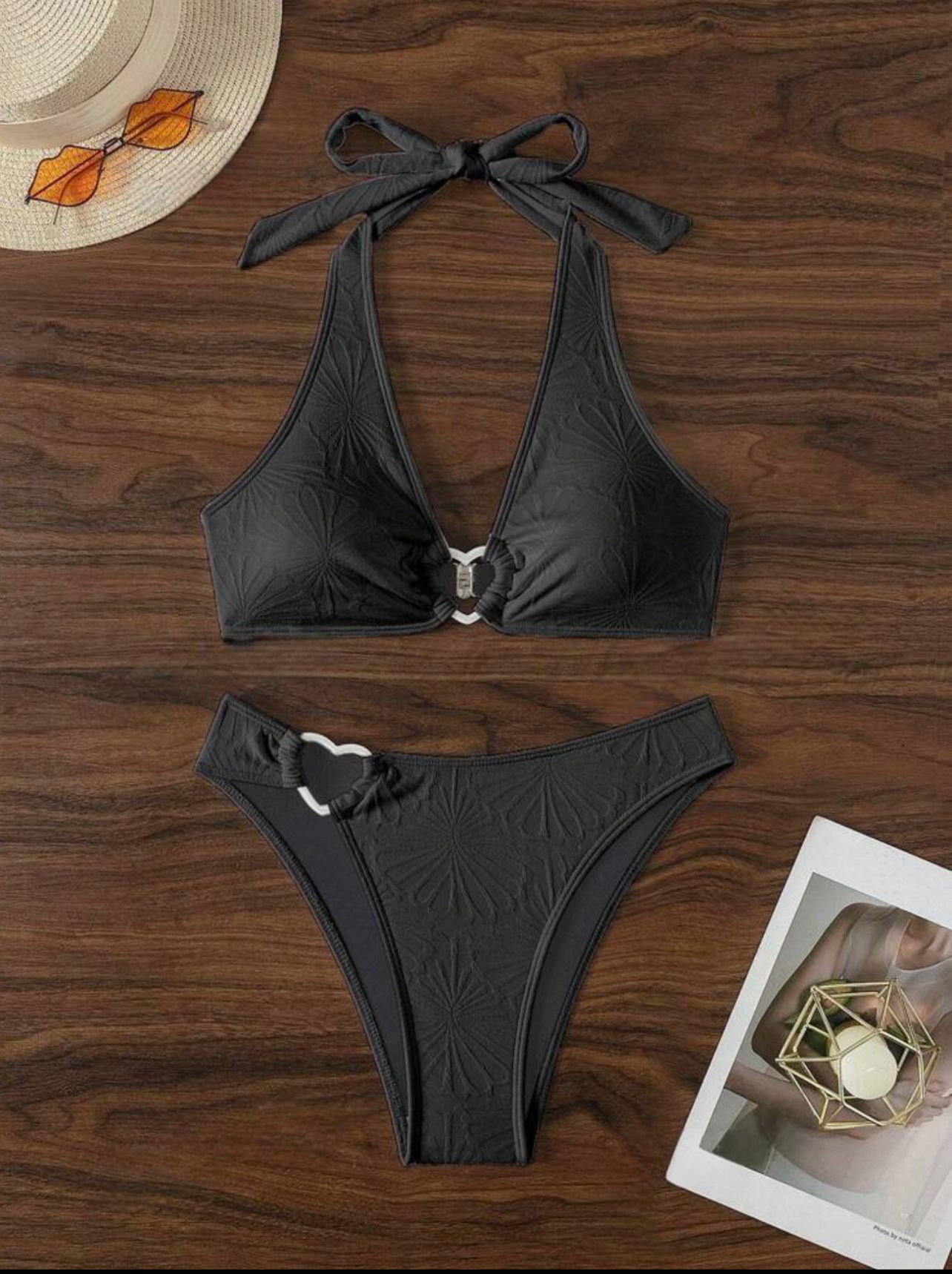 Womens Sexy Halterneck Backless Bikini Set