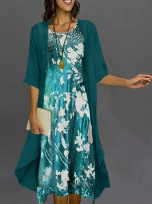Ensemble deux pièces robe en mousseline d'été