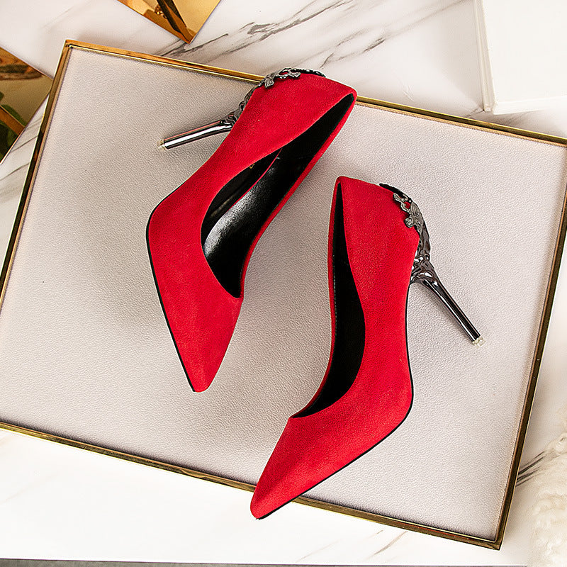 Escarpins sexy Super à talons hauts de 9,5 cm Chaussures de tempérament à talons hauts