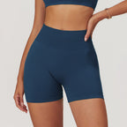 Shorts de yoga taille haute sans couture pour femmes, sculptants et rehausseurs de hanches