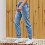 Jeans Femme Taille Élastiquée