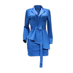 Ensemble deux pièces jupe tailleur de couleur unie, nouvelle collection automne et hiver