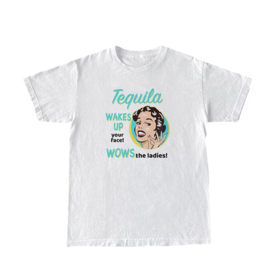 T-shirts Graphiques Rétro Tequila Femme Mignons Drôles Alcoo