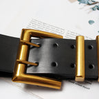 Jupe femme assortie, ceinture en cuir