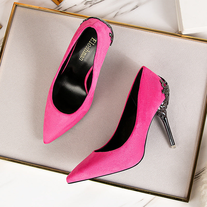 Escarpins sexy Super à talons hauts de 9,5 cm Chaussures de tempérament à talons hauts