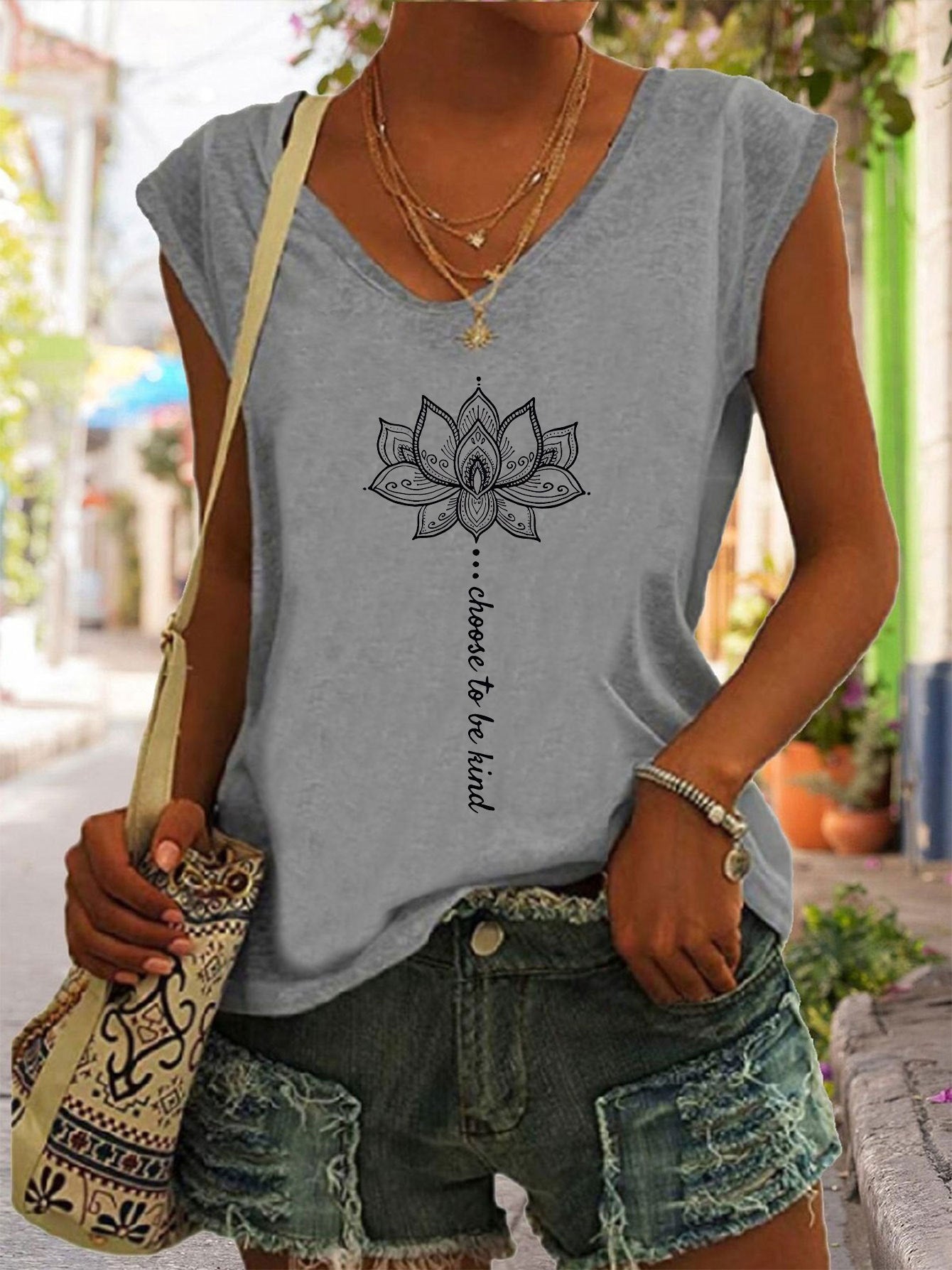 Hauts T-shirts style européen et américain pour femmes