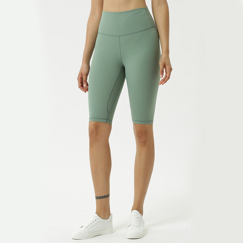 Pantalon de yoga taille haute nude pour femme