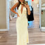 Robe longue unie pour femme