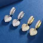 Boucles d'oreilles cœur, style européen et américain, nouveaux bijoux d'été pour femmes
