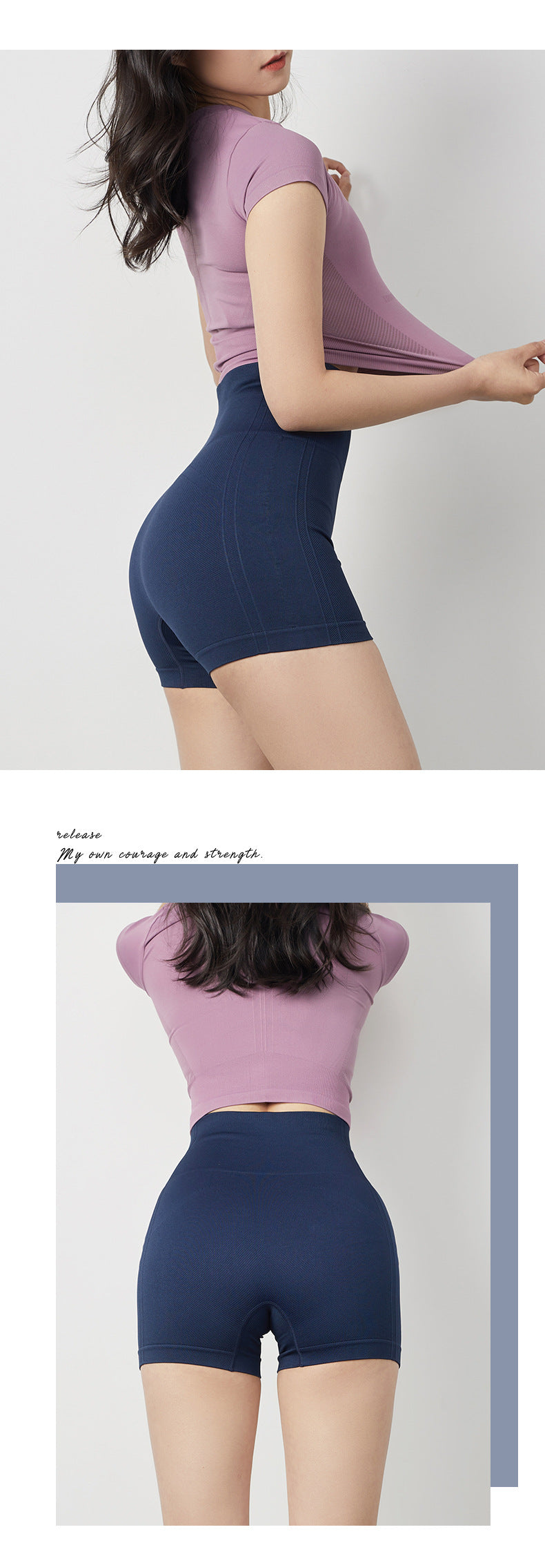 Shorts de yoga fitness moulants pour femmes