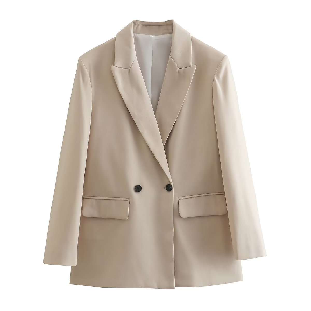 Veste blazer à deux boutons pour femme, style urbain et tempérament