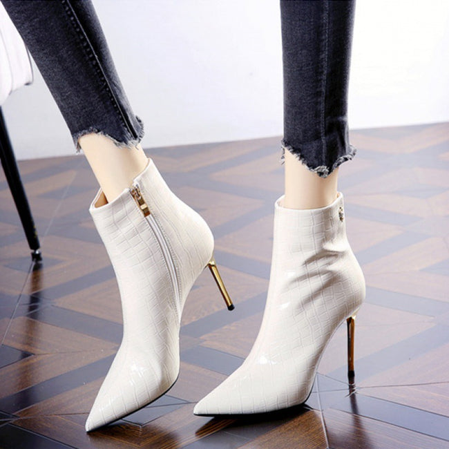 Pointed High Heels Patent Leather Stilettos Hover Image