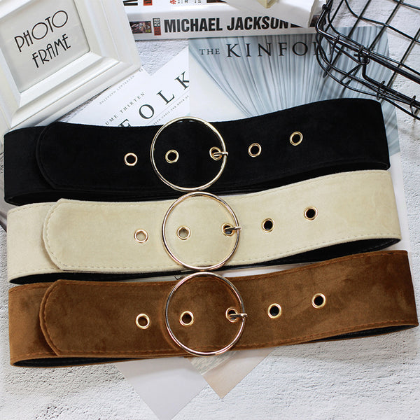 Ceinture en flanelle pour femme automne et hiver