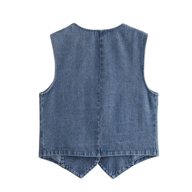 Gilet en jean pour femmes Main Image