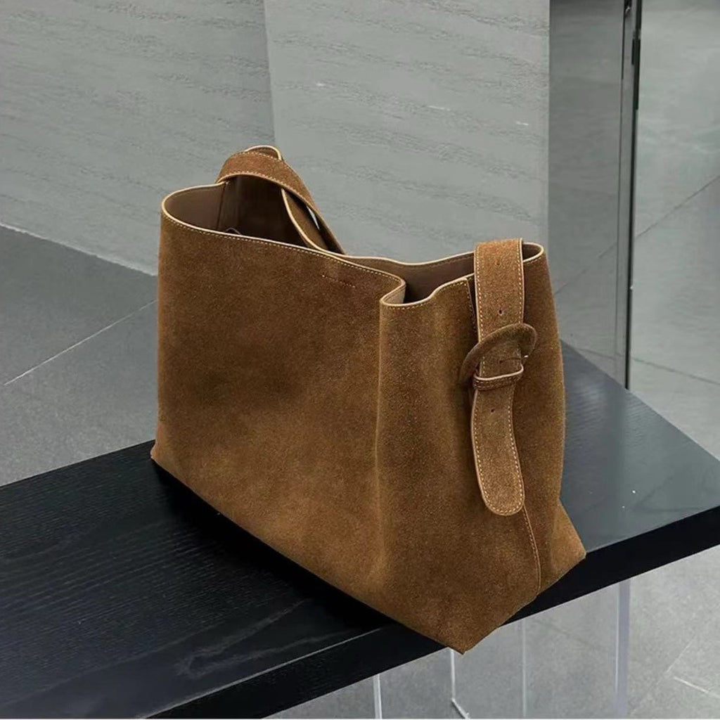 Nouveau sac fourre-tout avancé en cuir mat pour femme