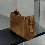 Nouveau sac fourre-tout avancé en cuir mat pour femme