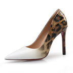 Nouveaux Talons Hauts Pointus Léopard pour Femmes