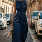 Élégante robe florale sans manches pour femme