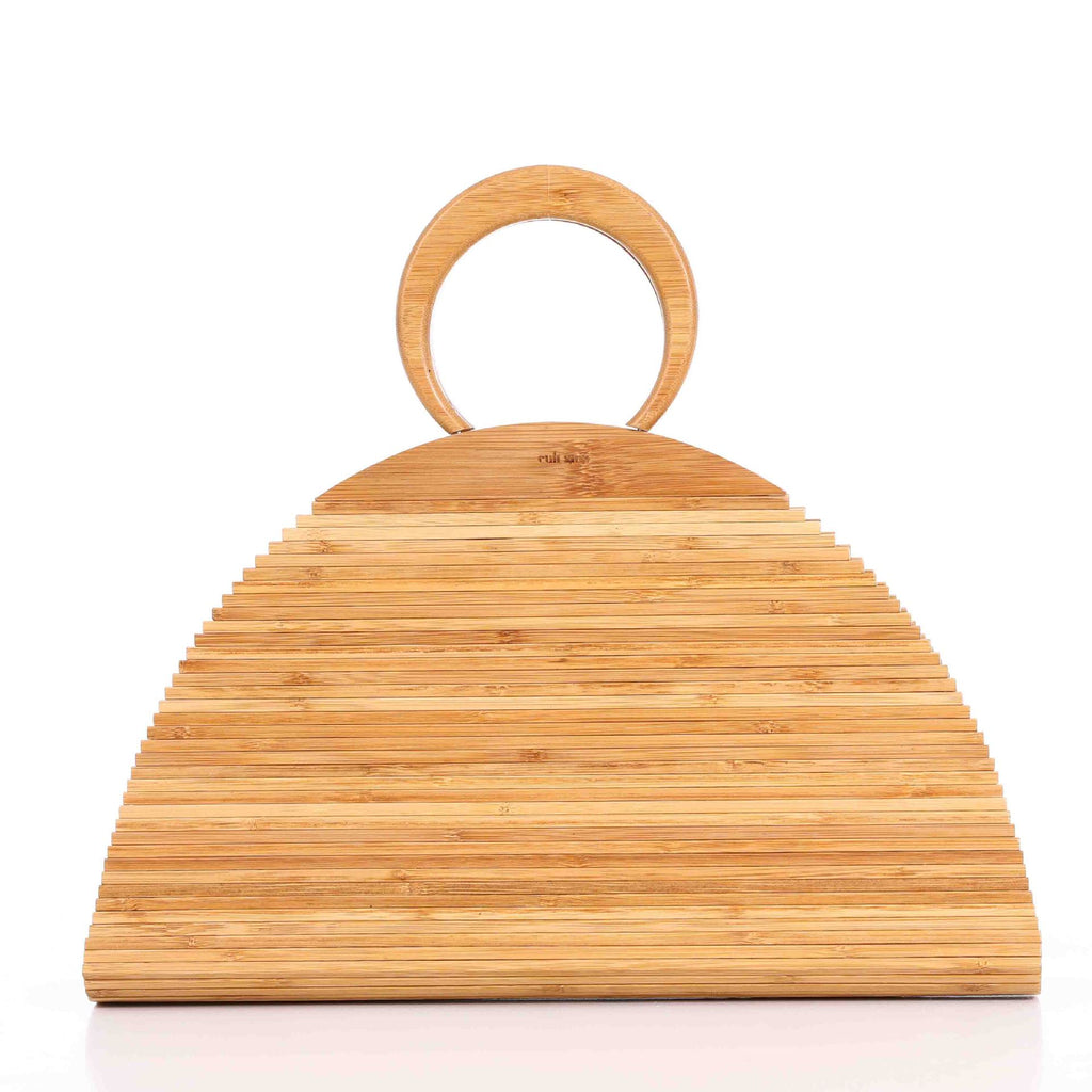 Pochette en bambou tressé Sac à main en bambou naturel