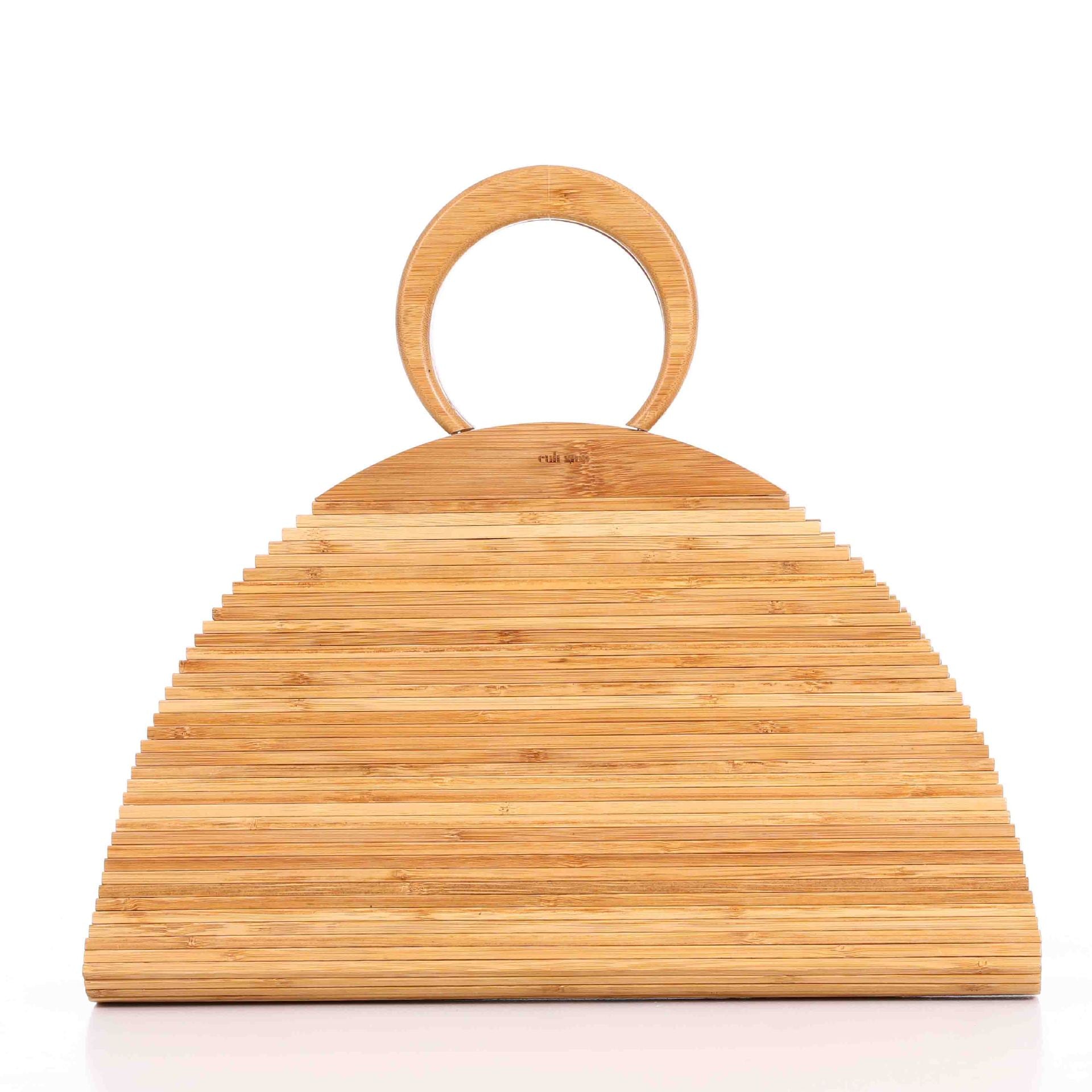 Pochette en bambou tressé Sac à main en bambou naturel