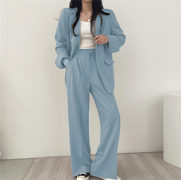 Ensemble tailleur décontracté style coréen pour femme