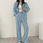 Ensemble tailleur décontracté style coréen pour femme