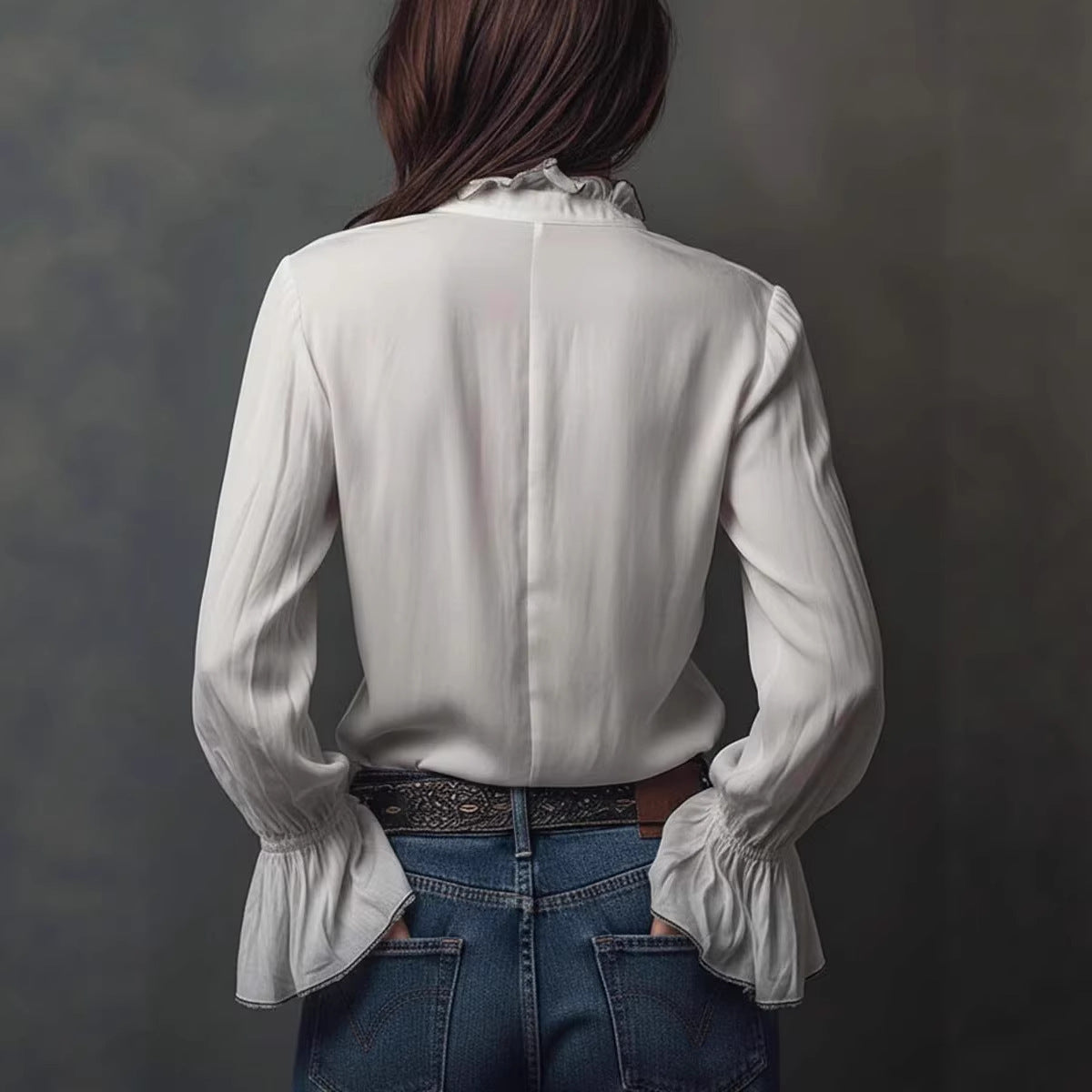 Chemise décontractée de style européen et américain pour femme
