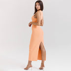 Robe en laine simple et élégante pour femme