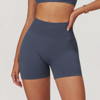 Shorts de yoga taille haute sans couture pour femmes, sculptants et rehausseurs de hanches